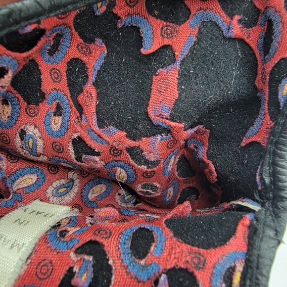 Vintage Fine‎ Black Leather Driving Gloves For Gimbels Women Sz 6 1/2 ITALY - Picture 9 of 9